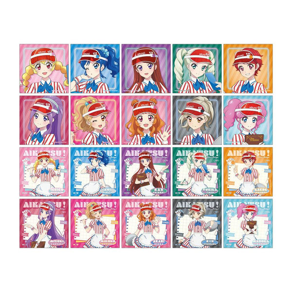 『アイカツ! 10th STORY ~未来へのSTARWAY~』描き下ろし レトロストライプver. トレーディング正方形ブロマイド(単位/BOX)