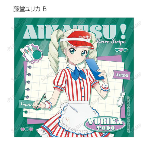『アイカツ! 10th STORY ~未来へのSTARWAY~』描き下ろし レトロストライプver. トレーディング正方形ブロマイド(単位/BOX)