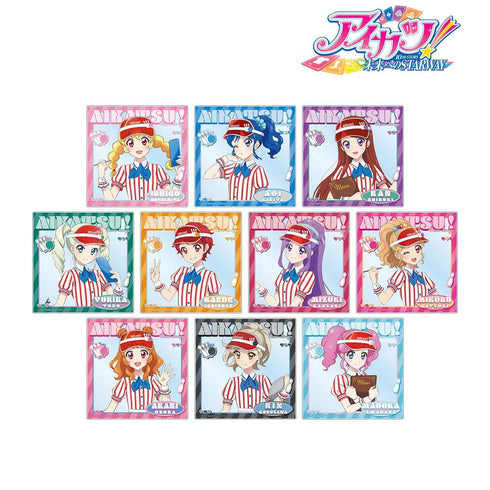 『アイカツ! 10th STORY ~未来へのSTARWAY~』描き下ろし レトロストライプver. トレーディングアクリルフォト(単位/BOX)