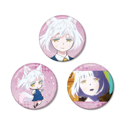 『この本を盗む者は』真白 グリッター缶バッジ3個セット