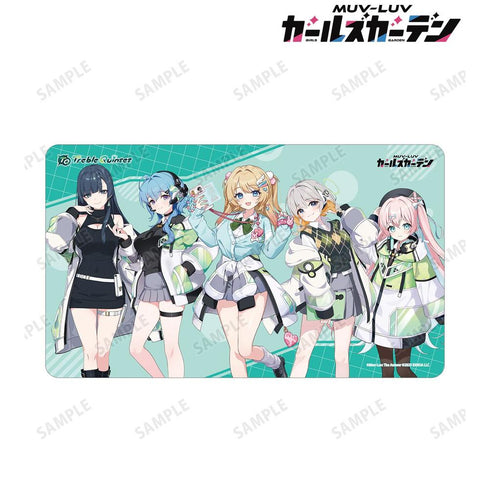 『マブラヴ ガールズガーデン』トレブルクインテット マルチデスクマット