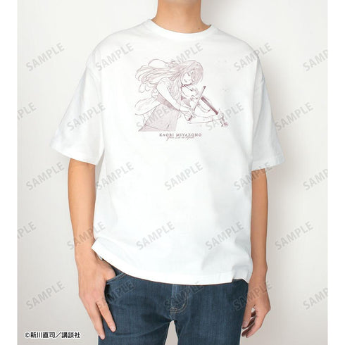 『四月は君の嘘』宮園かをり 漫画コマBIGシルエットTシャツ ver.Bユニセックス