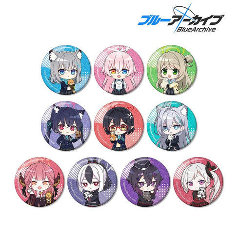『ブルーアーカイブ』トレーディング ちびキャラ グリッター缶バッジ(単位/BOX)