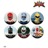 "Bakuryu Sentai Abarenjers" Trading Pin Badges (Sold by the box)