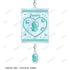 "You and Me: Complete Opposites" Yeti Petit-Série Crinkle Acrylic Keychain