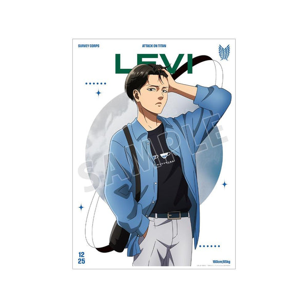 『進撃の巨人』描き下ろし リヴァイ シミラールックver. 第2弾 A3マット加工ポスター