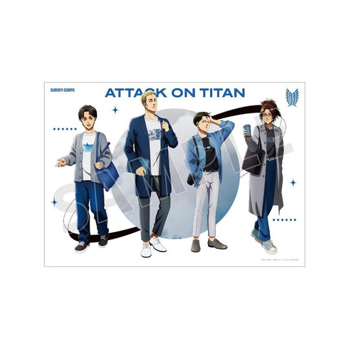 "Attack on Titan" Original Art: Group Shot - Similar Look Ver. Part 2 A3 Matte-Finish Poster