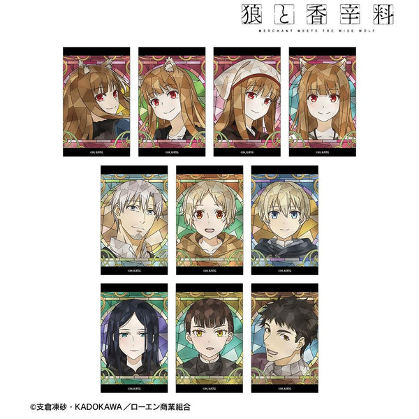 《狼与香辛料 MERCHANT MEETS THE WISE WOLF》收藏卡 Aure Glass 迷你透明卡(单位/盒)