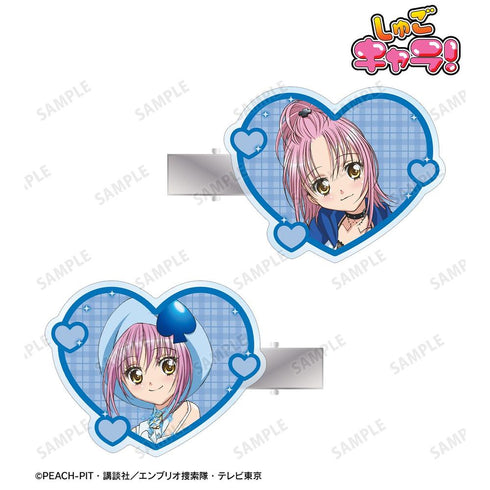 『しゅごキャラ!』日奈森 あむ&アミュレットスペード アクリルヘアクリップ2個セット