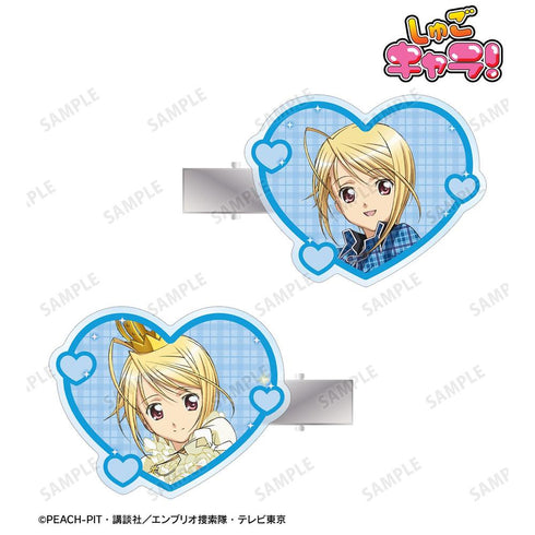 "Shugo Chara!" Yui Yori & Platinum Royal Acrylic Hair Clip 2-Piece Set
