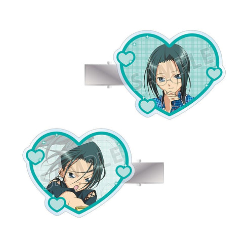 "Shugo Chara!" Kaori Sanjo & Samurai Soul Acrylic Hair Clip 2-Piece Set