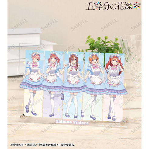 『五等分の花嫁*』描き下ろし 集合 メルヘンメイドver. A5アクリルパネル
