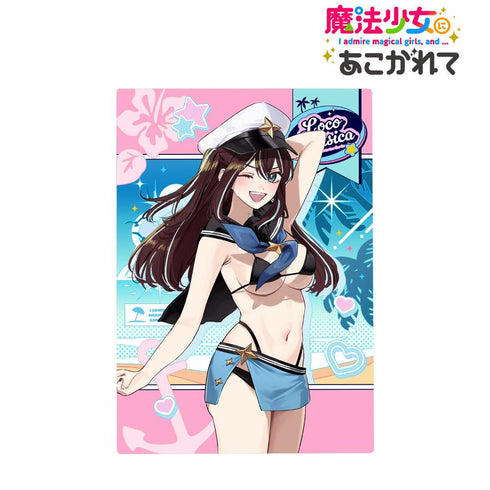 『魔法少女にあこがれて』千種みのりさんイラスト ロコムジカ 水着ver. B6メタルアートパネル