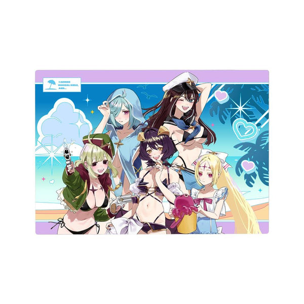 "Longing to Be a Magical Girl"—Minori Chigusa Illustration: Group Swimsuit Ver. B6 Metal Art Panel