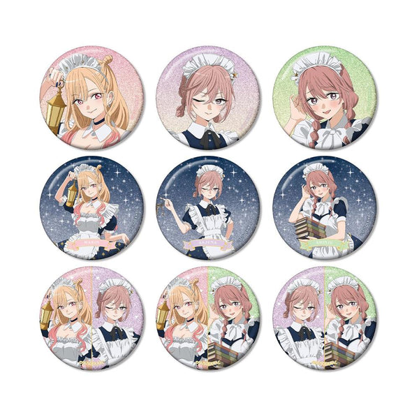 "That Dress-Up Doll Falls in Love Season 2" Original Illustration: Starry Sky Maid Ver. Trading Glitter Pin Badge (Sold by the box)