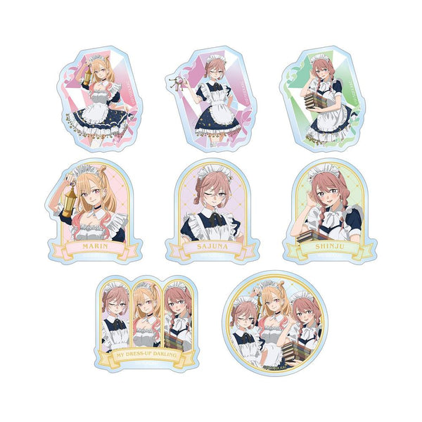 "That Dress-Up Doll Falls in Love Season 2" Original Illustration: Starry Sky Maid Ver. Trading Clear Die-Cut Stickers (Sold by the box)