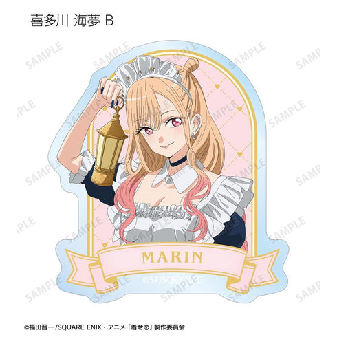 "That Dress-Up Doll Falls in Love Season 2" Original Illustration: Starry Sky Maid Ver. Trading Clear Die-Cut Stickers (Sold by the box)