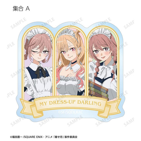 "That Dress-Up Doll Falls in Love Season 2" Original Illustration: Starry Sky Maid Ver. Trading Clear Die-Cut Stickers (Sold by the box)