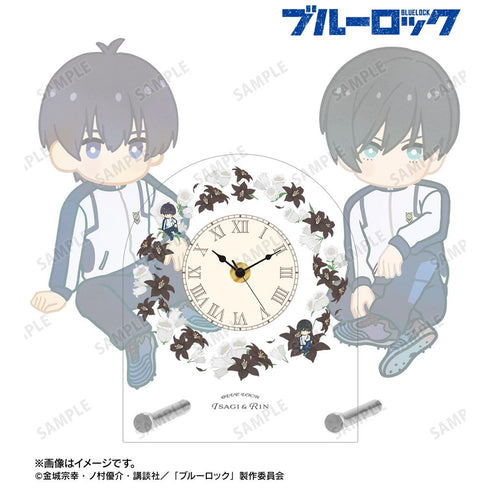 『ブルーロック』潔 世一&糸師 凛 Botania 第2弾 アクリルスタンド時計