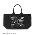 "Detective Conan" Chisoku Hagiwara & Shugo Yokomizo Graffiti-Motif BIG Zip Tote Bag