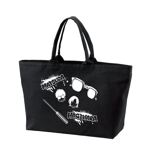 "Detective Conan" Jinpei Matsuda & Kenji Hagiwara Graffiti-Motif BIG Zip Tote Bag