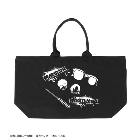 "Detective Conan" Jinpei Matsuda & Kenji Hagiwara Graffiti-Motif BIG Zip Tote Bag