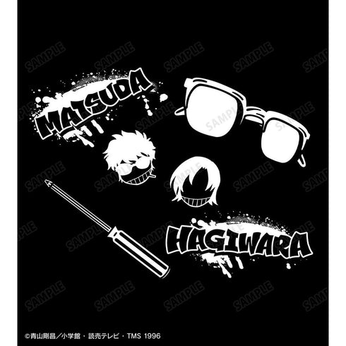 "Detective Conan" Jinpei Matsuda & Kenji Hagiwara Graffiti-Motif BIG Zip Tote Bag