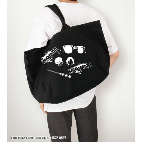 "Detective Conan" Jinpei Matsuda & Kenji Hagiwara Graffiti-Motif BIG Zip Tote Bag