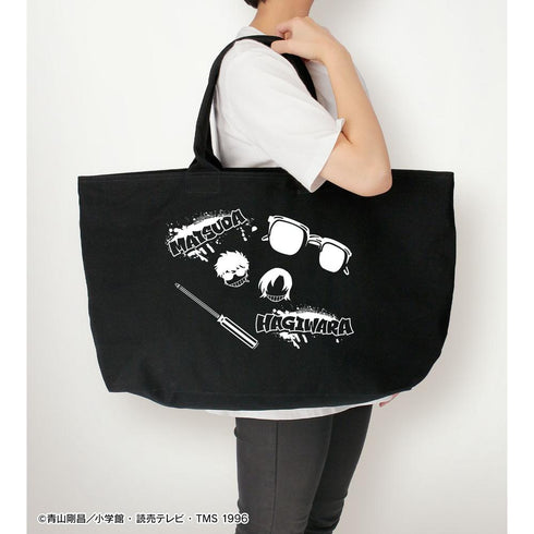 "Detective Conan" Jinpei Matsuda & Kenji Hagiwara Graffiti-Motif BIG Zip Tote Bag