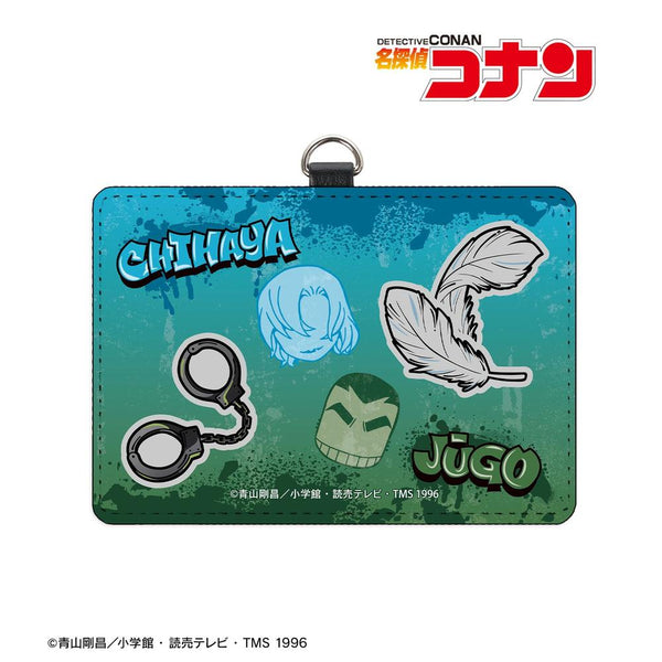 『名探偵コナン』萩原千速&横溝重悟 グラフィティモチーフ ネックストラップ付き2ポケットパスケース