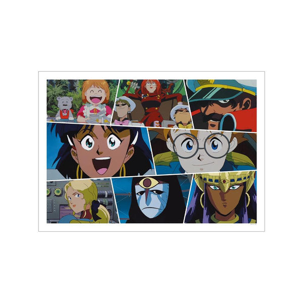 "Nadia: The Secret of Blue Water" Group Scene A3 Matte-Finish Poster