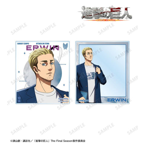 《进击的巨人》全新绘制 埃尔文 西米拉造型版 第2弹 亚克力卡2张套装