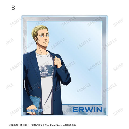 《进击的巨人》全新绘制 埃尔文 西米拉造型版 第2弹 亚克力卡2张套装