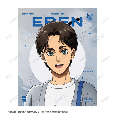 《进击的巨人》全新绘制 艾伦 相似造型版 第2弹 F3号画布板