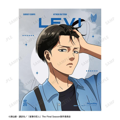 《进击的巨人》全新绘制 利威尔 相似造型版 第2弹 F3号画布板