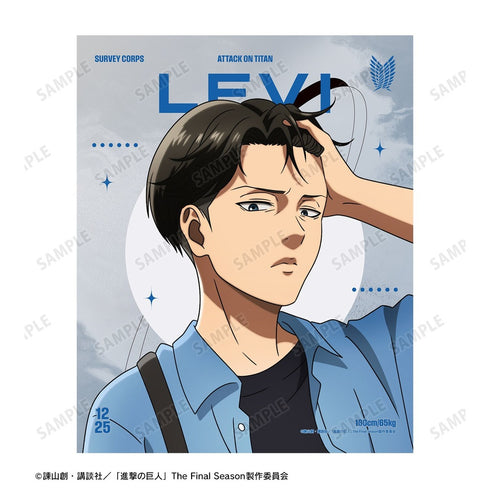 《进击的巨人》全新绘制 利威尔 相似造型版 第2弹 F3号画布板【202610再版】