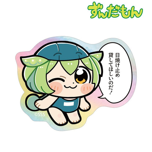 《Zunda-mon》大川布库布插画 校服泳装版Zunda-mon 极光镂空贴纸