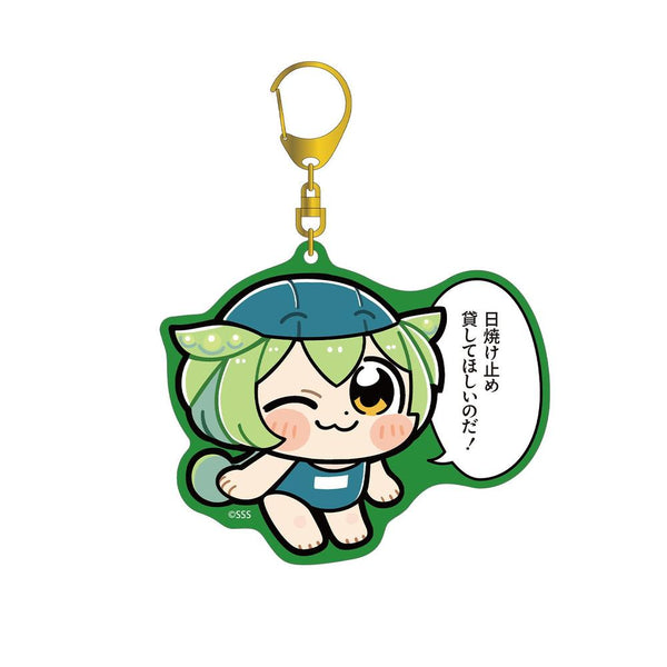 "Zundamon" by Bukubu Okawa: School Swimsuit Zundamon (School Version) Colorful Large Acrylic Keychain