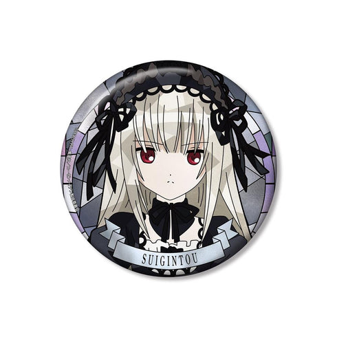 "Rozen Maiden" Suigintou Aure Glass 100mm Pin Badge
