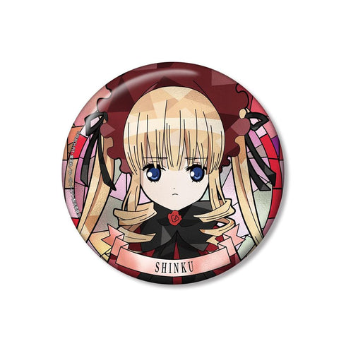 "Rozen Maiden" Shinku Aure Glass 100mm Pin Badge