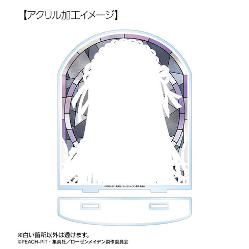 "Rozen Maiden" Suigintou Aure Glass BIG Acrylic Stand