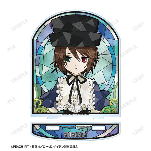 "Rozen Maiden" Aoi Seishiki Aure Glass BIG Acrylic Stand
