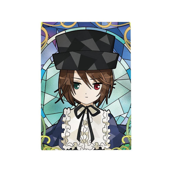 "Rozen Maiden" Aoi Seishiki Aure Glass B6 Metal Art Panel