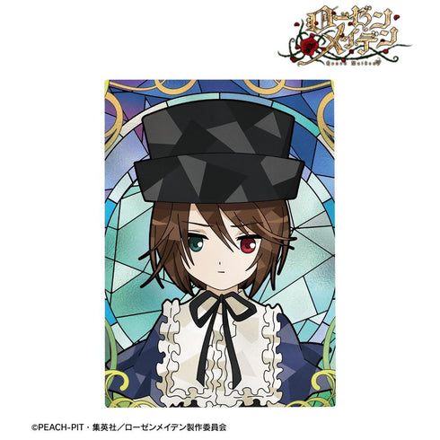"Rozen Maiden" Aoi Seishiki Aure Glass B6 Metal Art Panel