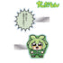 "Zundamon" by Bukubu Okawa: Jersey Zundamon School Version Acrylic Hair Clip 2-Piece Set
