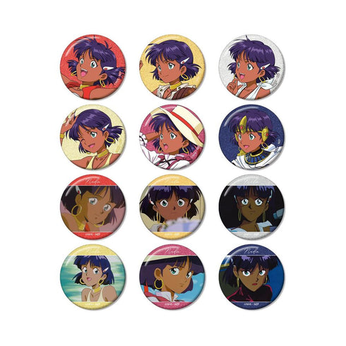 "Nadia: The Secret of Blue Water" Original Art "Nadia Chronicle" Ver. Trading Glitter Pin Badges (Sold by the box)