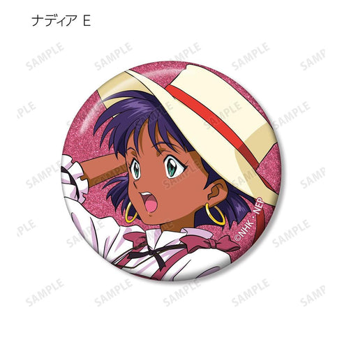 "Nadia: The Secret of Blue Water" Original Art "Nadia Chronicle" Ver. Trading Glitter Pin Badges (Sold by the box)