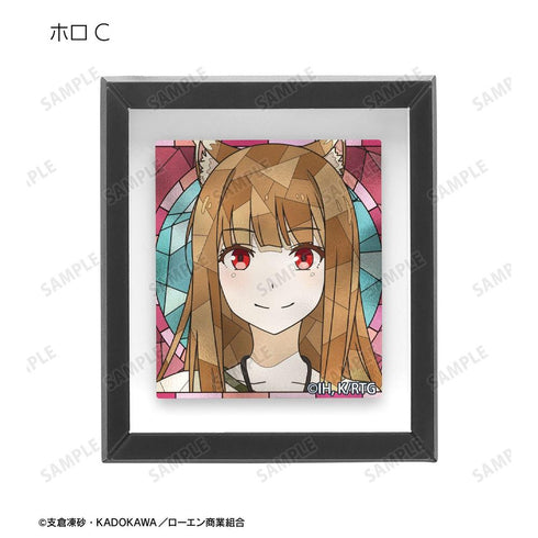 "Spice and Wolf: Merchant Meets the Wise Wolf" Trading Aure Glass Frame Magnet (Sold by the box)