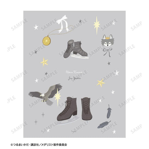 『メダリスト』狼嵜 光&夜鷹 純 ar-Unity パステルモチーフ F3号キャンバスボード