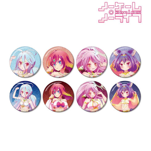 《No Game No Life》全新绘制 舞者版 闪粉收藏徽章(单位/盒)